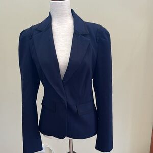 Trina Turk Navy Blazer with Black accents